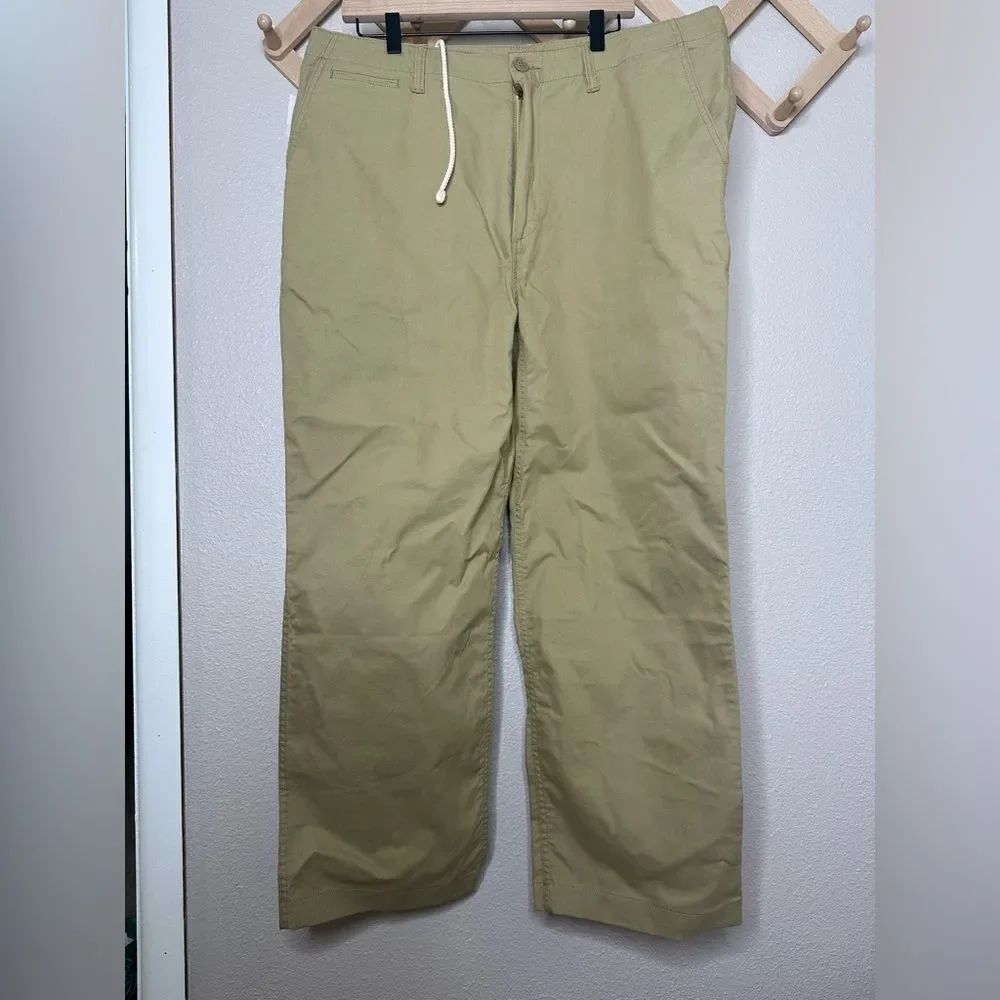 NWT Birdwell Beach Britches Tan Pants Men Drawstring Sz 36
